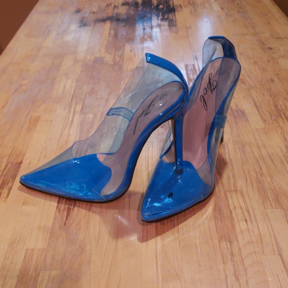 Blue Perspex Heel